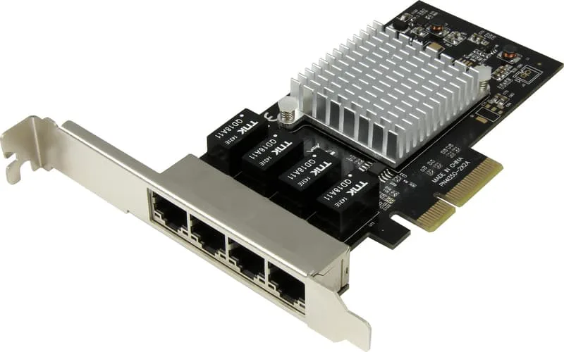 4-port Gigabit Ethernet Nätverkskort
