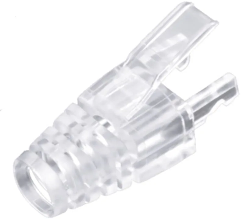 RJ45 Böjskydd 1-pack Transparent för slimkabel