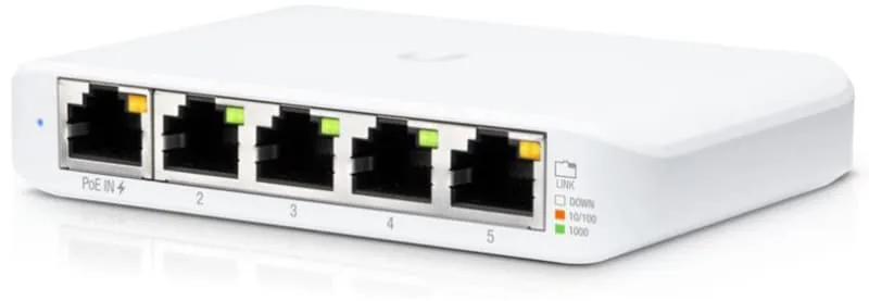 Ubiquiti UniFi Flex Mini switch, 5 portar Gigabit