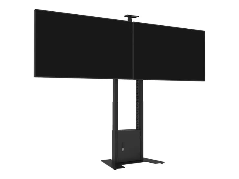 M Motorized Floorbase 2 LCD/CAM 40"-65" Svart