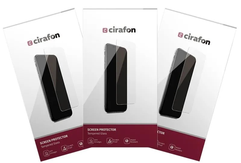 Cirafon Ultra-Wide Asahi Glass 0.3mm 3-Pcs Skärmskydd
