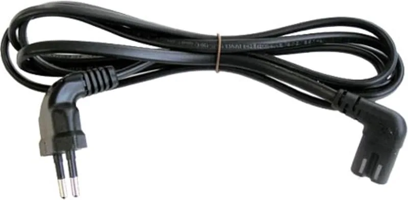 Power Cord, 2Pin, Angled