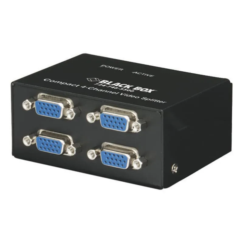 Compact VGA Video Splitter - 4-Port