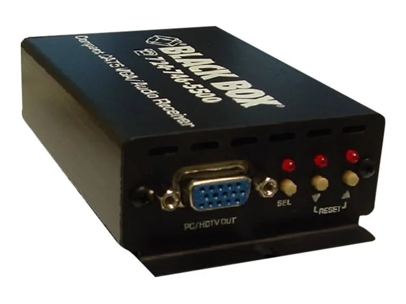 Black Box Compact CAT5 Audio/Video Receiver