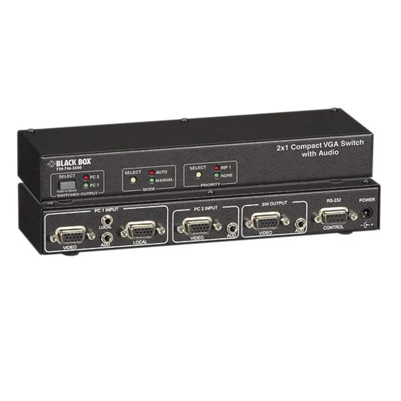 Black Box Compact VGA Switch 2 x 1