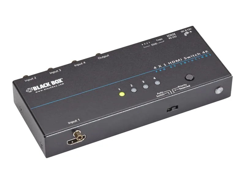 Black Box 4K HDMI Switch 4 x 1
