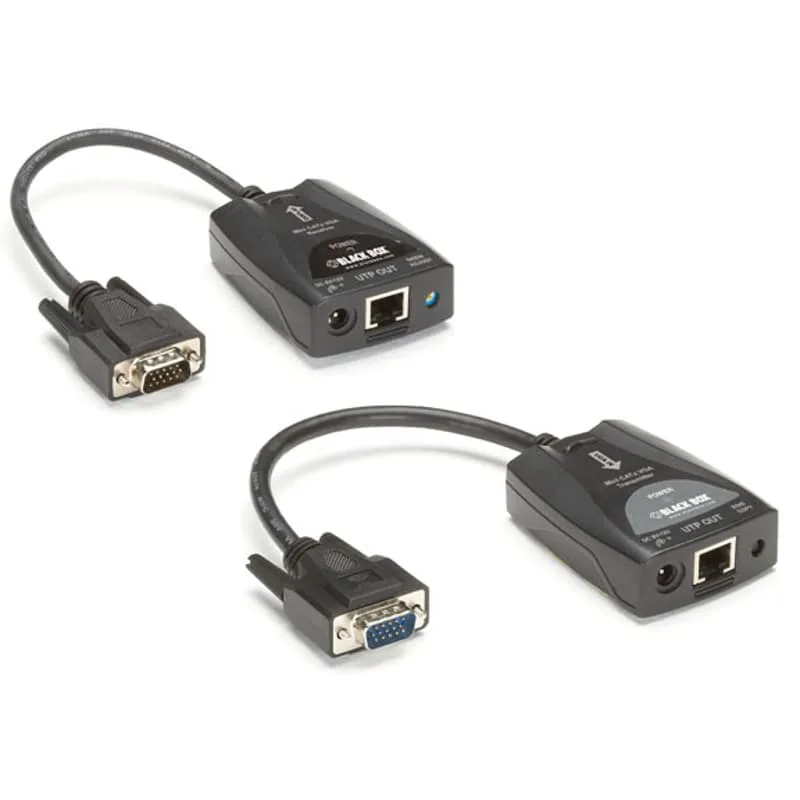 Mini CATX VGA Extender Kit with Video Equalization Adjustment