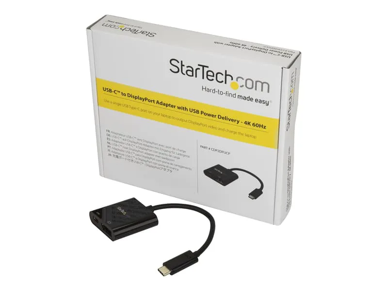 USB C to DisplayPort Adapter with 60W Power Delivery Pass-Through