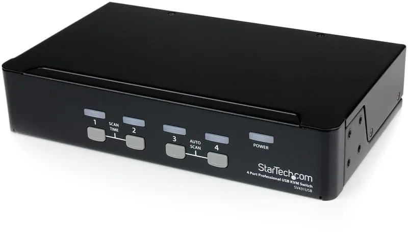 Startech 4 Port Professional VGA USB KVM