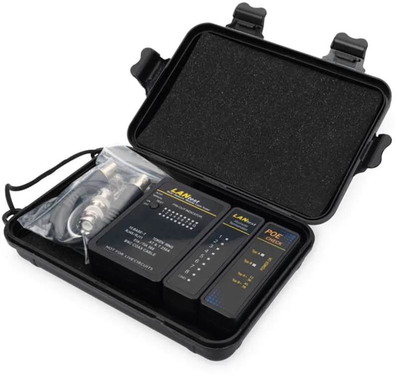 Kabeltestare RJ45/BNC samt PoE