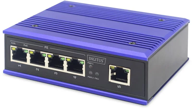 Digitus 4-port Industrial PoE Switch