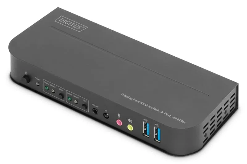 Digitus DS-12850 KVM-switch, 2 portar, 4K