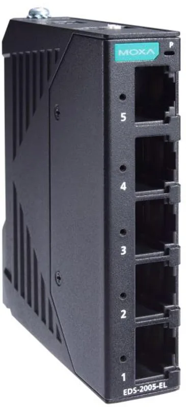 Moxa EDS-2005-EL Industriell Ohanterad 5-port Switch