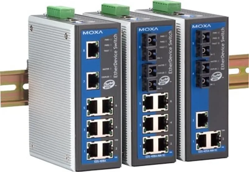 Moxa EDS-405A Industriell Hanterad 5-port Switch