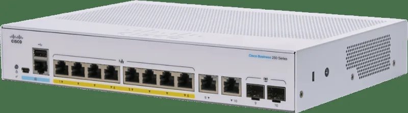 CBS250 8G 2SFP PoE 67W Smart Switch