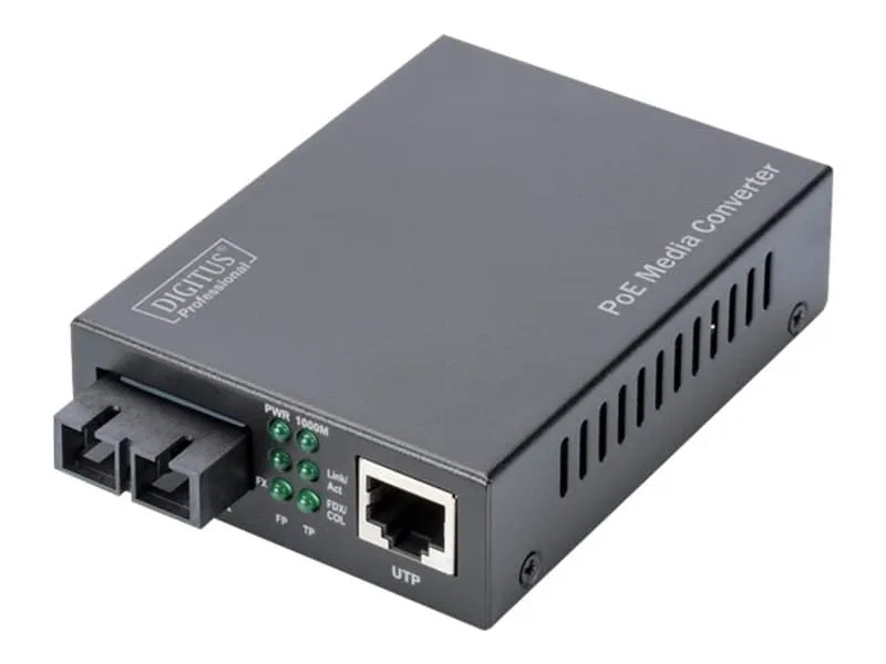 DN-82150 mediakonverterare för nätverk 1000 Mbit/s 850 nm Flerläge Svart