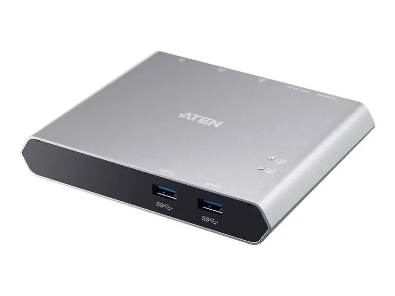 2-portars USB-C Gen1-kopplingsswitch med Power Pass-through