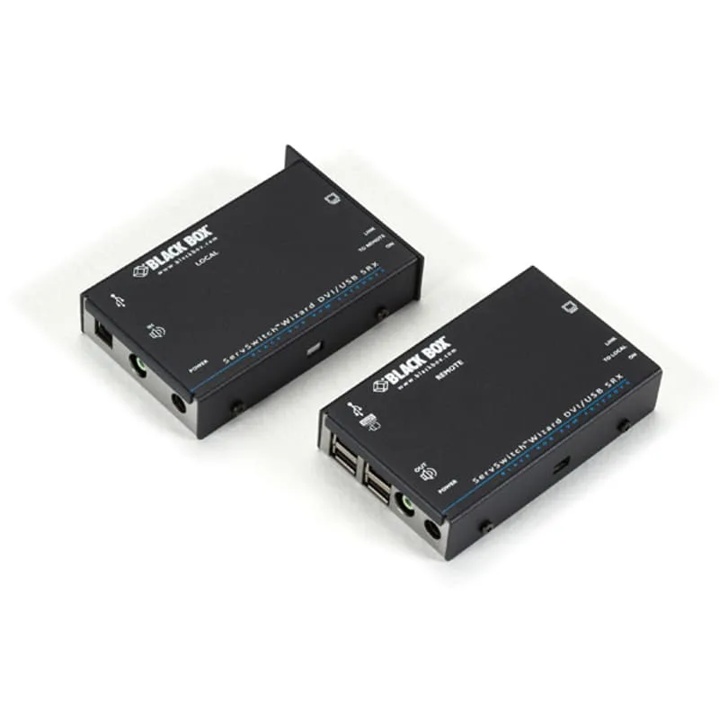 DVI-D USB KVM Extender med ljud, CATx 50 m