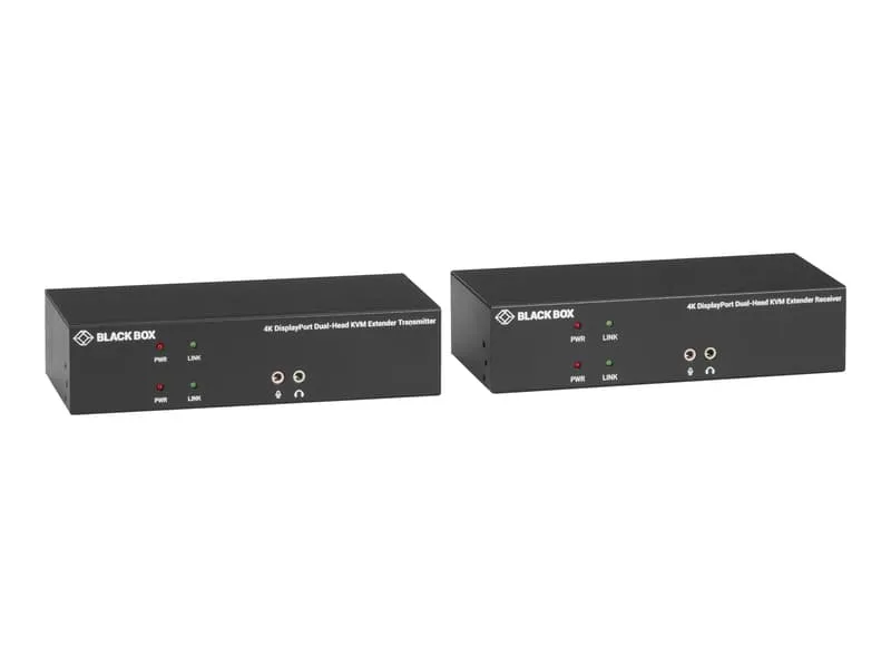 KVX Series KVM Extender DP Dual Head USB Audio CatX Tx+Rx