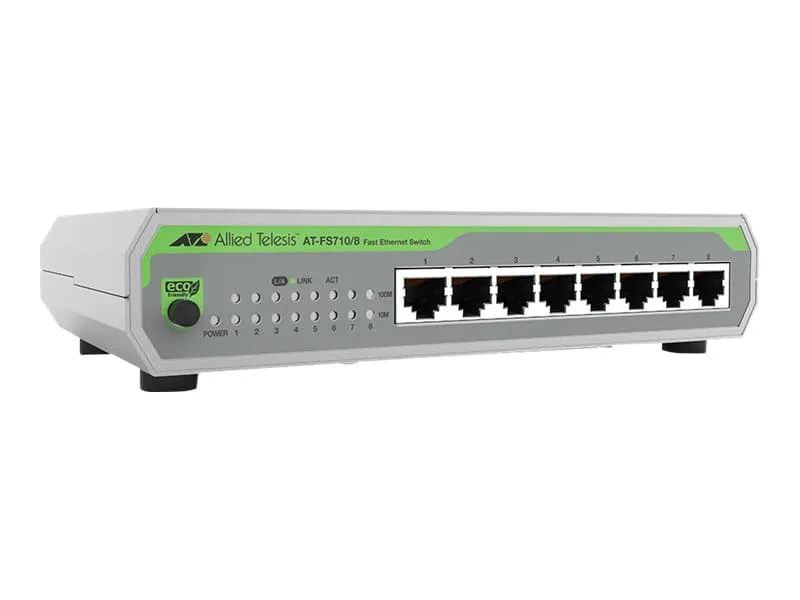 AT-FS710/8-50 Ohanterad Fast Ethernet (10/100) Grå