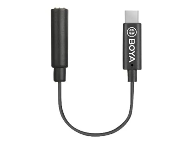 BOYA BY-K4 ljudadapter 3,5 mm TRS till USB-C