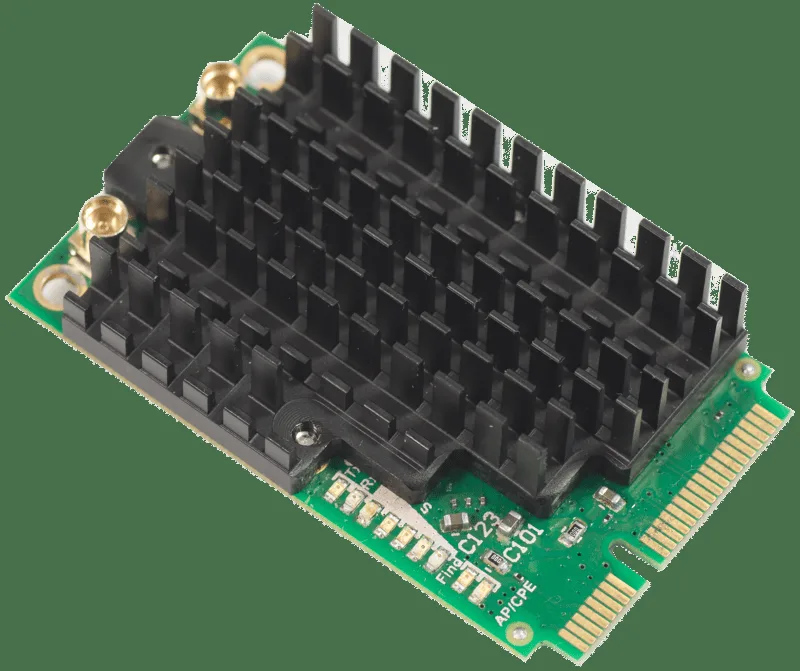 802.11a/n 5Ghz high power mini PCIe card with 2 MMCX-connectors