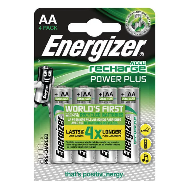 Batteri AA/LR6 Uppladdningsbart NiMh 2000mAh 4-Pack