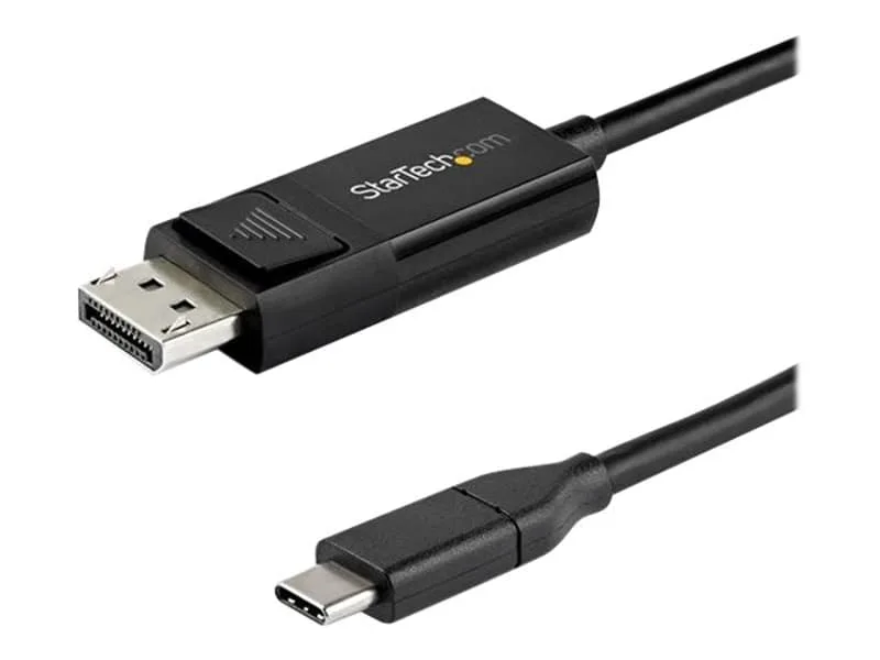 StarTech.com USB C till DisplayPort 1.4-kabel på 2 m för 8K vid 60 Hz/4K ‒ dubbelriktad vändbar
