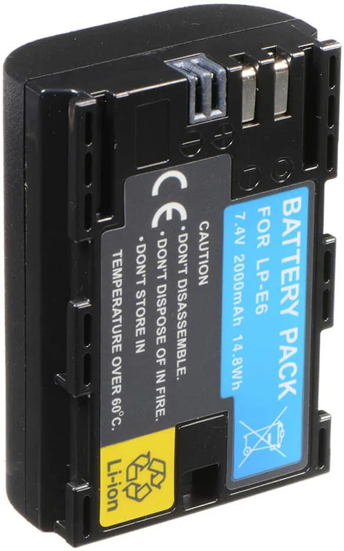 LP-E6 Litium-Ion (Li-Ion) 2000 mAh