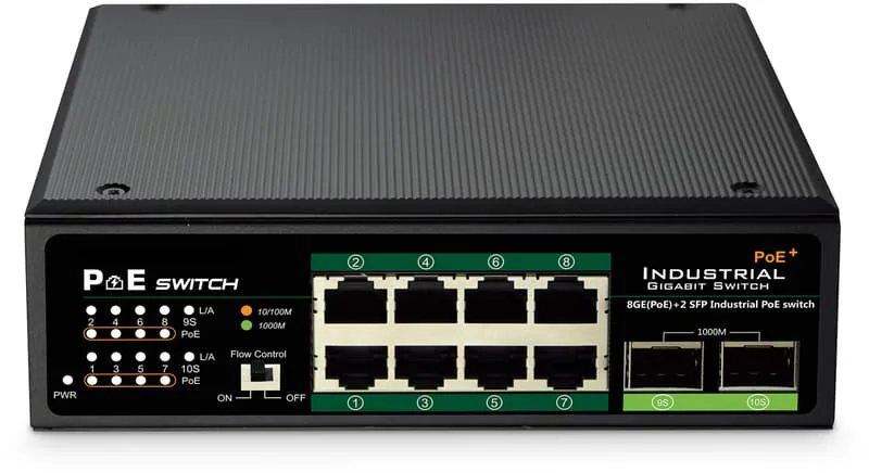Digitus 8-Port Industrial PoE Switch with SFP