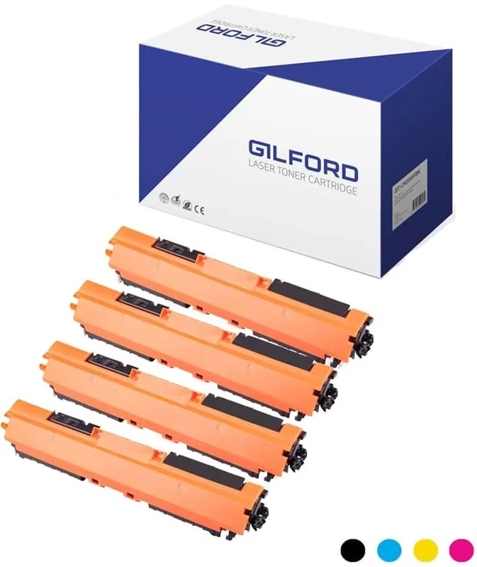 Gilford tonersats till HP CF350-serien, svart, cyan, magenta och gul, 1K
