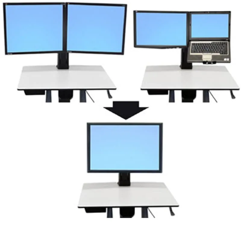 WorkFit Convert-to-Single HD Kit from Dual or LCD & Laptop 76,2 cm (30") Bord