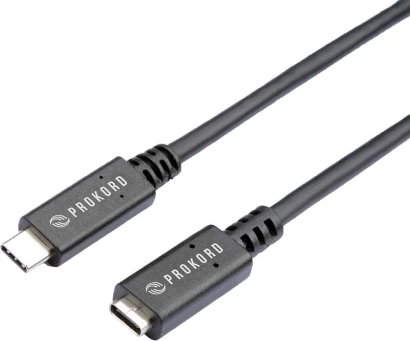 USBC-EXT3.1-05 USB-kablar 0,5 m USB 3.2 Gen 1 (3.1 Gen 1) Svart