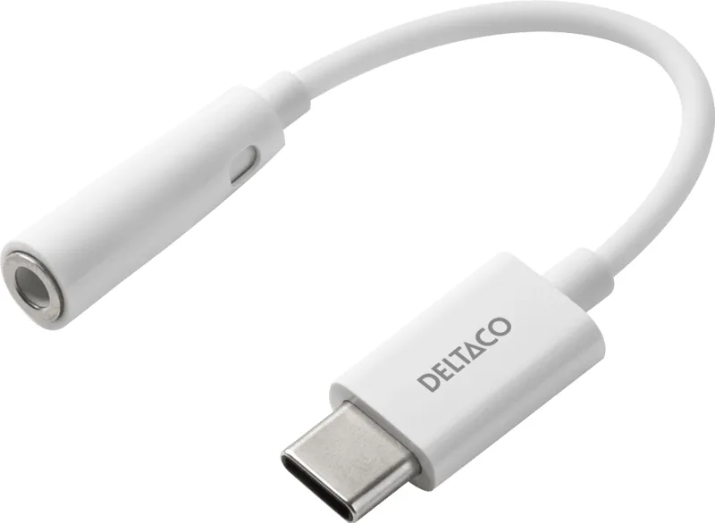 DELTACO USB-C till 3,5 mm adapter