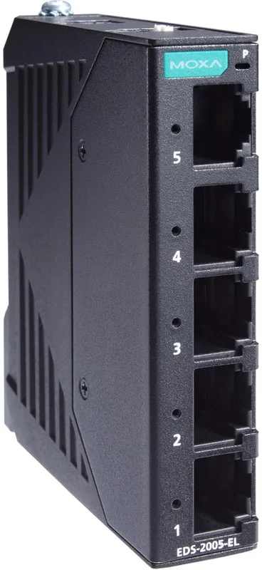 Moxa EDS-2005-EL-T Industriell Ohanterad 5-port Switch