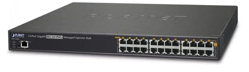 POE-1200G 12-Port Gigabit Midspan 220W