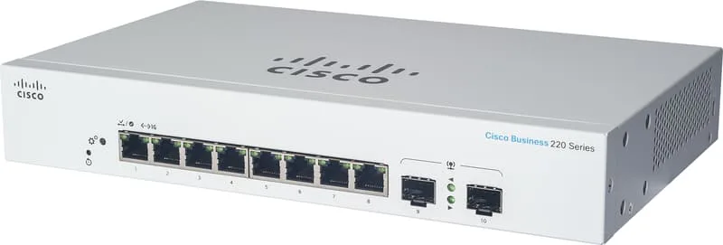 Cisco CBS220 8G 2SFP PoE 130W Smart