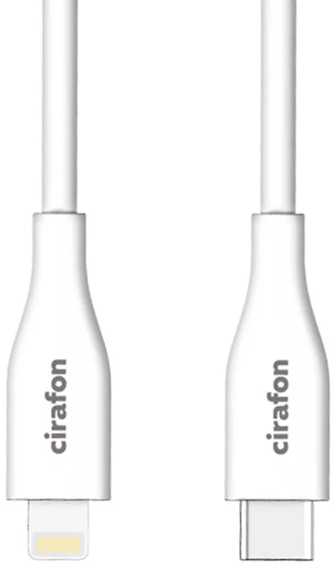 Cirafon Snabbladdningskabel silikon USB-C till Lightning
