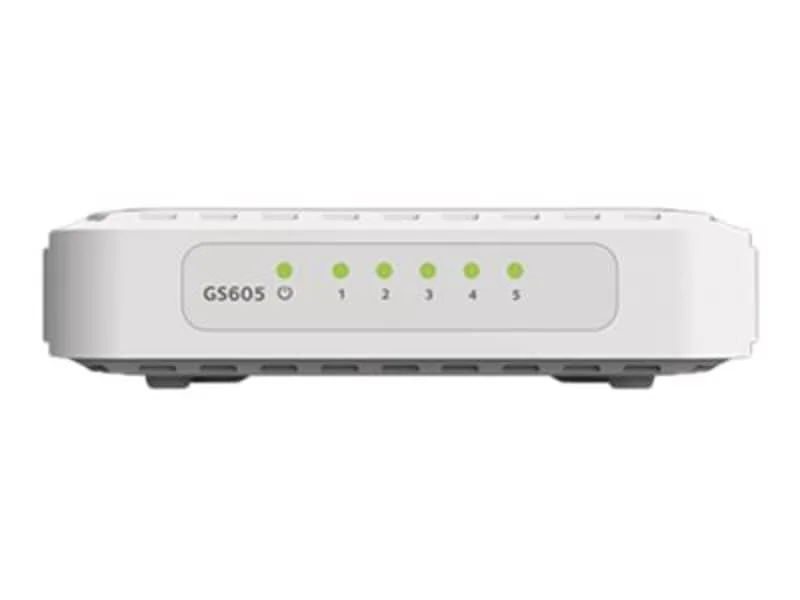 GS605-400PES nätverksswitchar Ohanterad L2 Gigabit Ethernet (10/100/1000) Vit