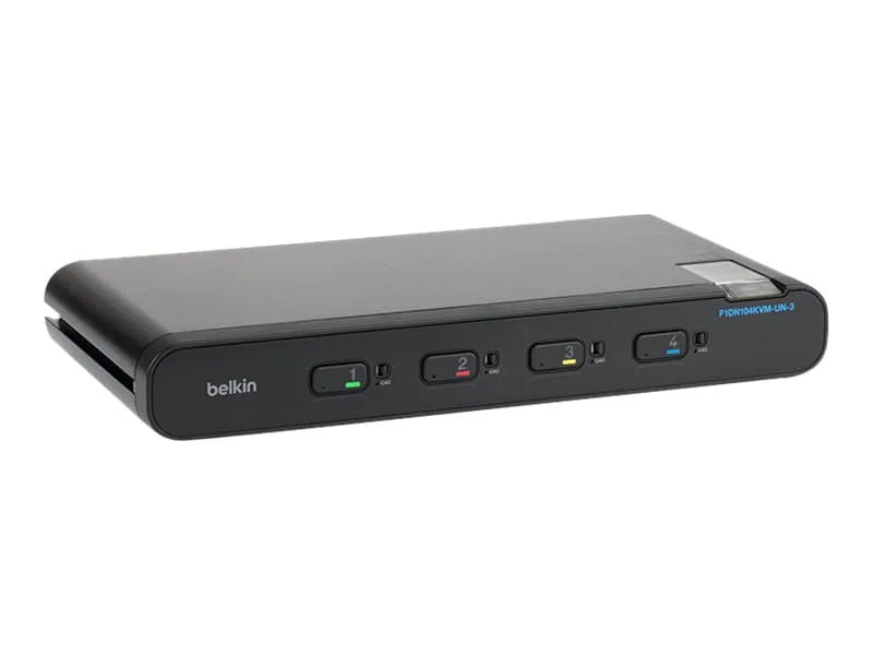 F1DN104KVM-UN-4 KVM-switchar Svart