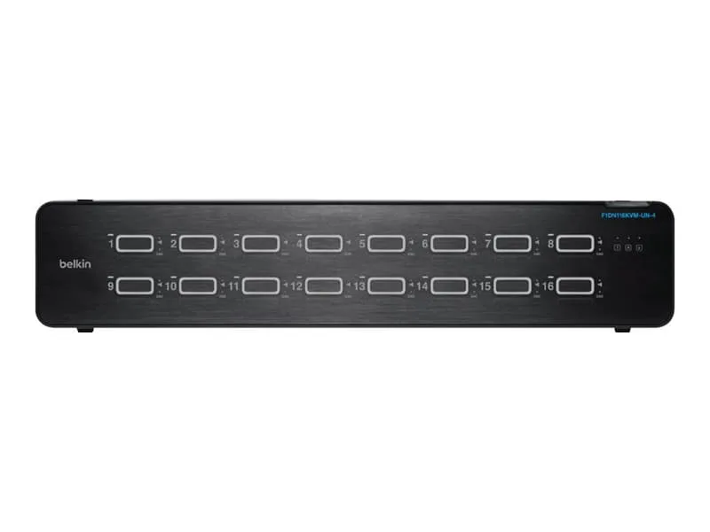 F1DN116KVM-UN-4 KVM-switchar Rackmontering Svart
