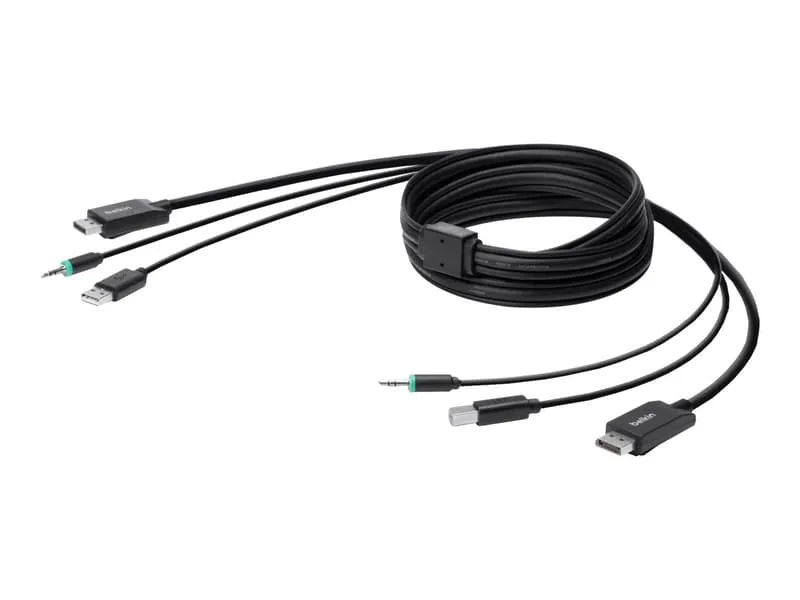 Belkin KVM-kabel F1D9019B06T, svart, 1,8 m