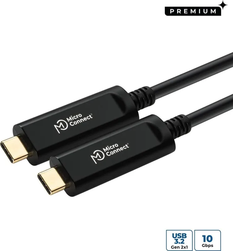 MC-USB3.1C15OP USB-kablar USB 3.2 Gen 2 (3.1 Gen 2) 15 m USB C Svart