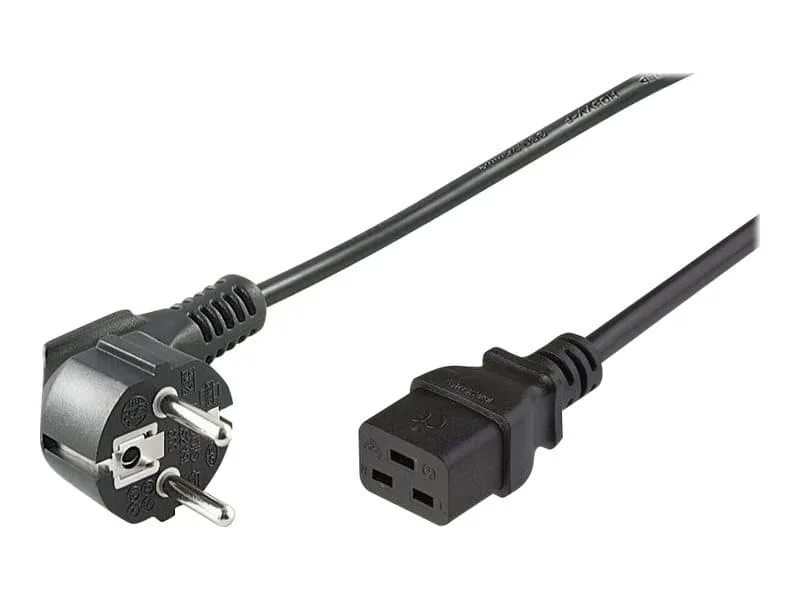 PE0771905 strömkablar Svart 5 m CEE7/7 C19 coupler