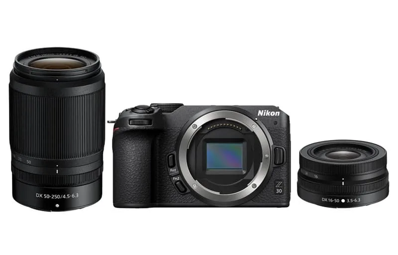 Nikon Z 30 + 16-50 + 50-250 VR Kit MILC 20,9 MP CMOS 5568 x 3712 pixlar Svart