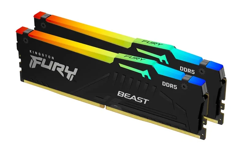 Kingston Fury Beast RGB KF556C36BBEAK2-32 32GB (16GB x2) DDR5 5600MT/s Non ECC DIMM