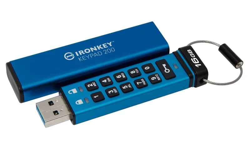 16 GB Kingston Ironkey Keypad 200, USB 3.2