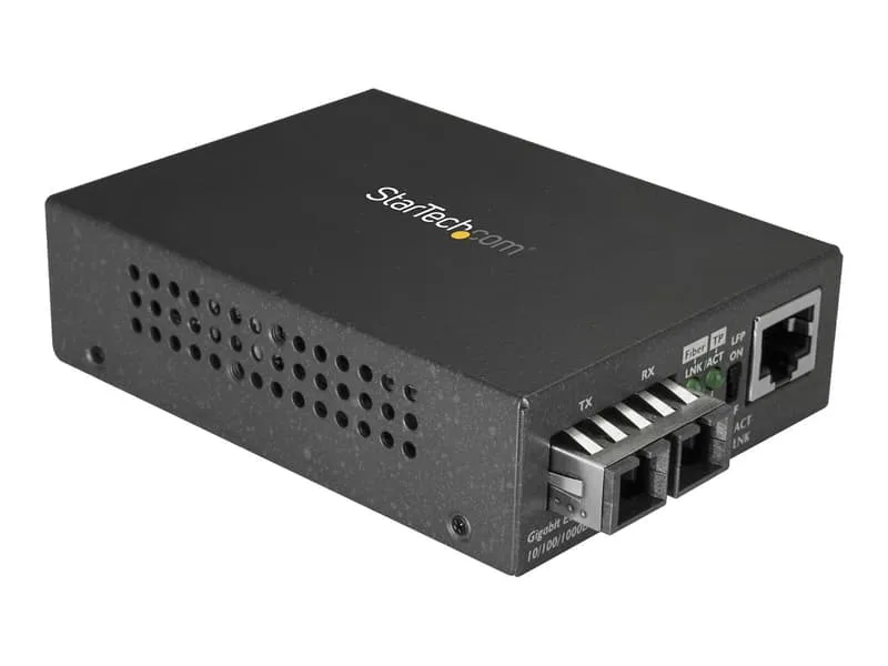 StarTech.com Gigabit Ethernet till SC Fibermediaomvandlare