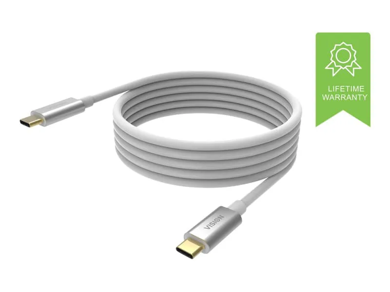 TC 4MUSBC USB-kablar 4 m USB 3.2 Gen 2 (3.1 Gen 2) USB C Vit