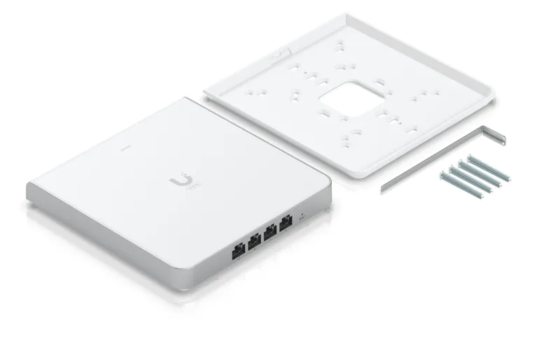 Ubiquiti Networks UniFi 6 Enterprise In-Wall, WiFi 6E, PoE+/PoE++, 2.5GbE LAN + 4-port Gigabit switch